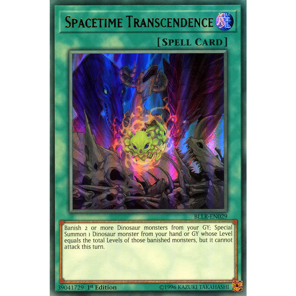 Spacetime Transcendence BLLR-EN029 Yu-Gi-Oh! Card from the Battles of Legend: Light's Revenge Set