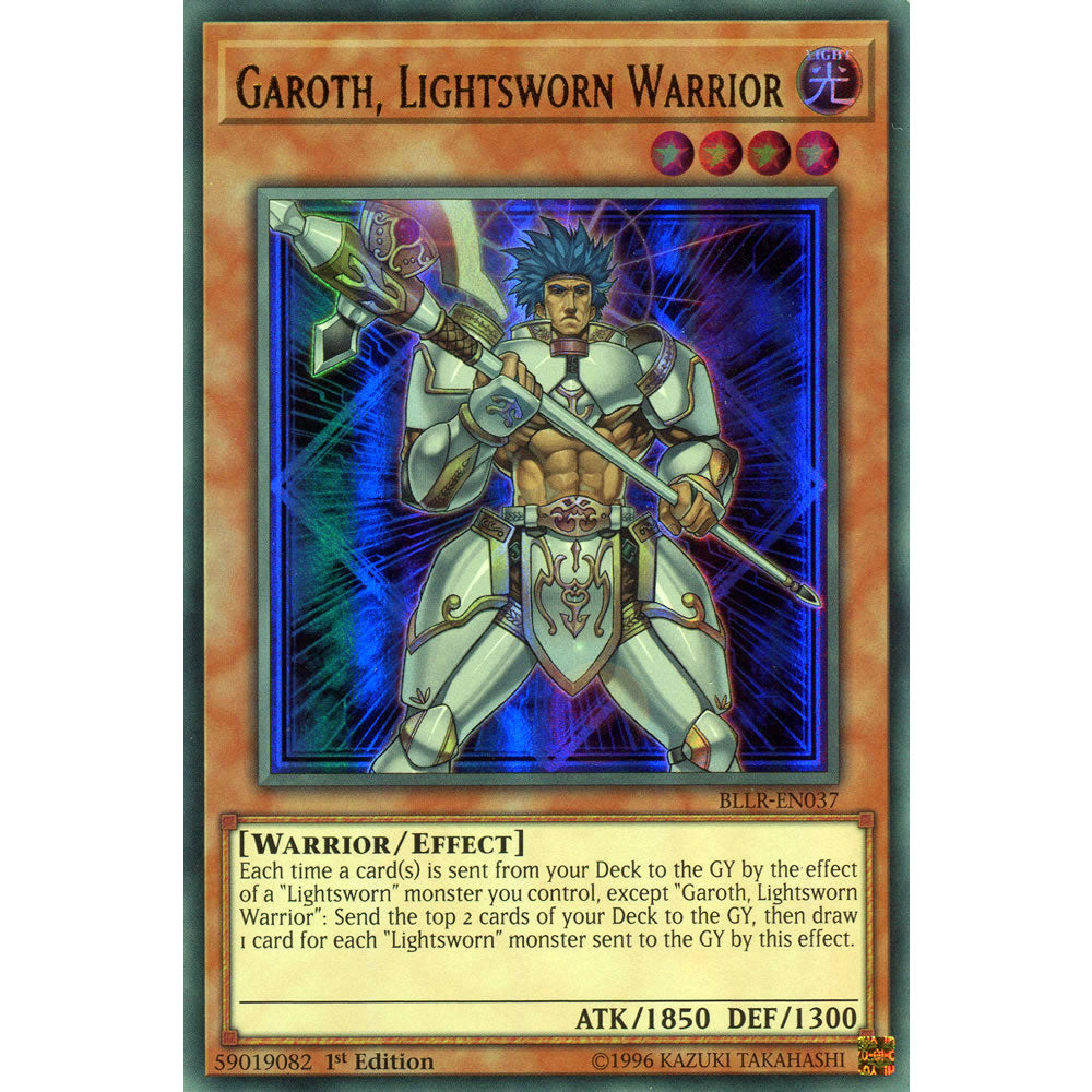 Garoth, Lightsworn Warrior BLLR-EN037 Yu-Gi-Oh! Card from the Battles of Legend: Light's Revenge Set