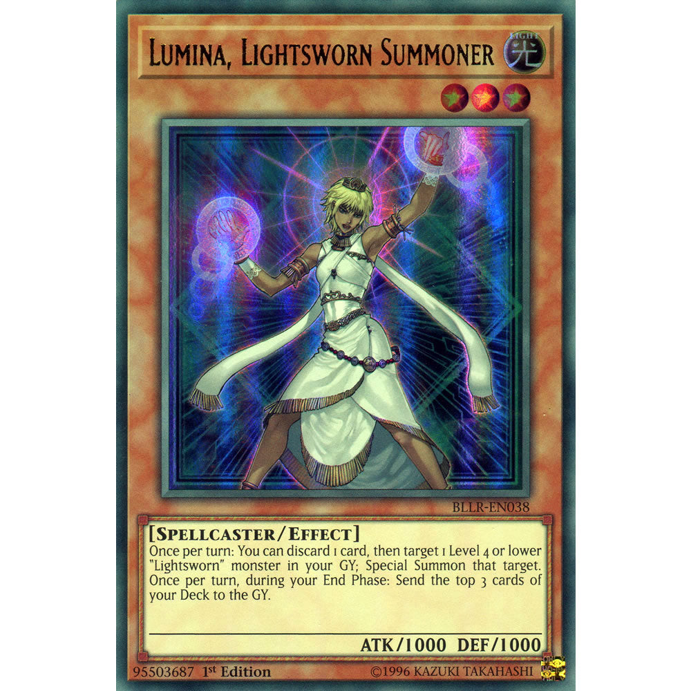 Lumina, Lightsworn Summoner BLLR-EN038 Yu-Gi-Oh! Card from the Battles of Legend: Light's Revenge Set