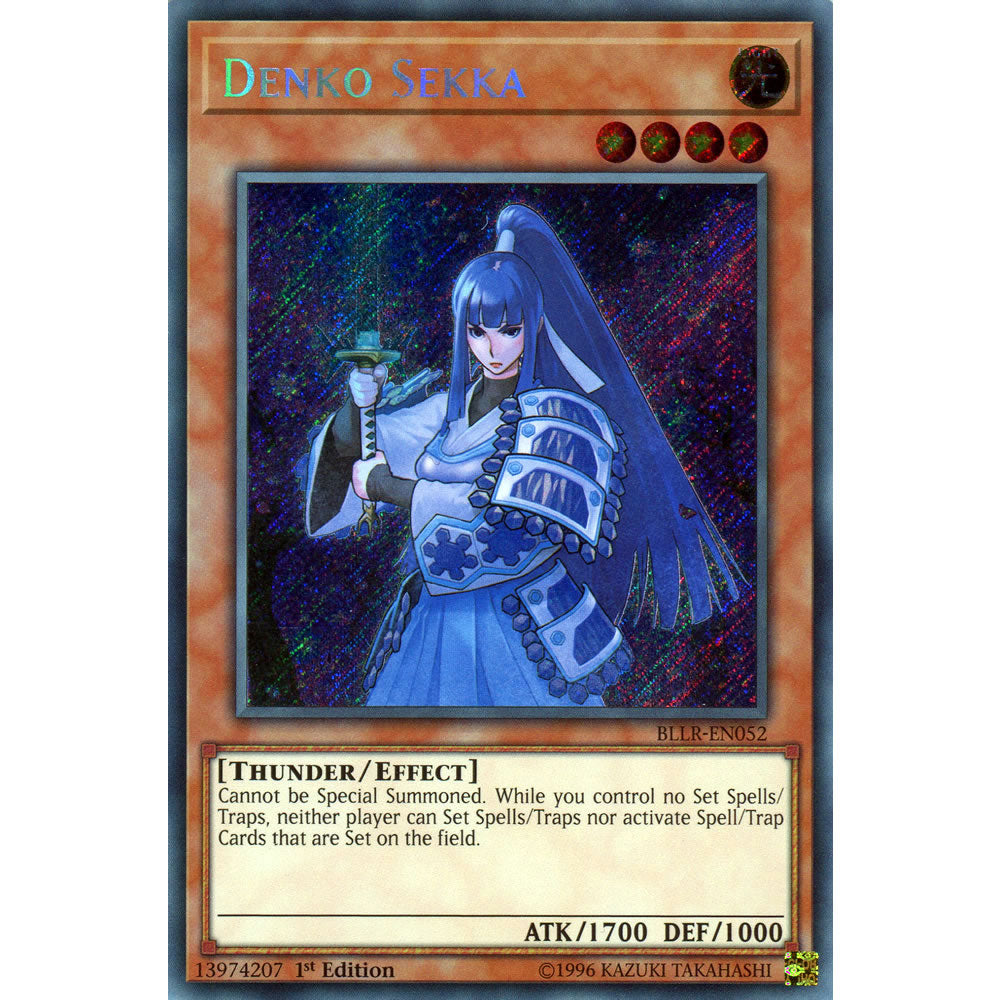 Denko Sekka BLLR-EN052 Yu-Gi-Oh! Card from the Battles of Legend: Light's Revenge Set