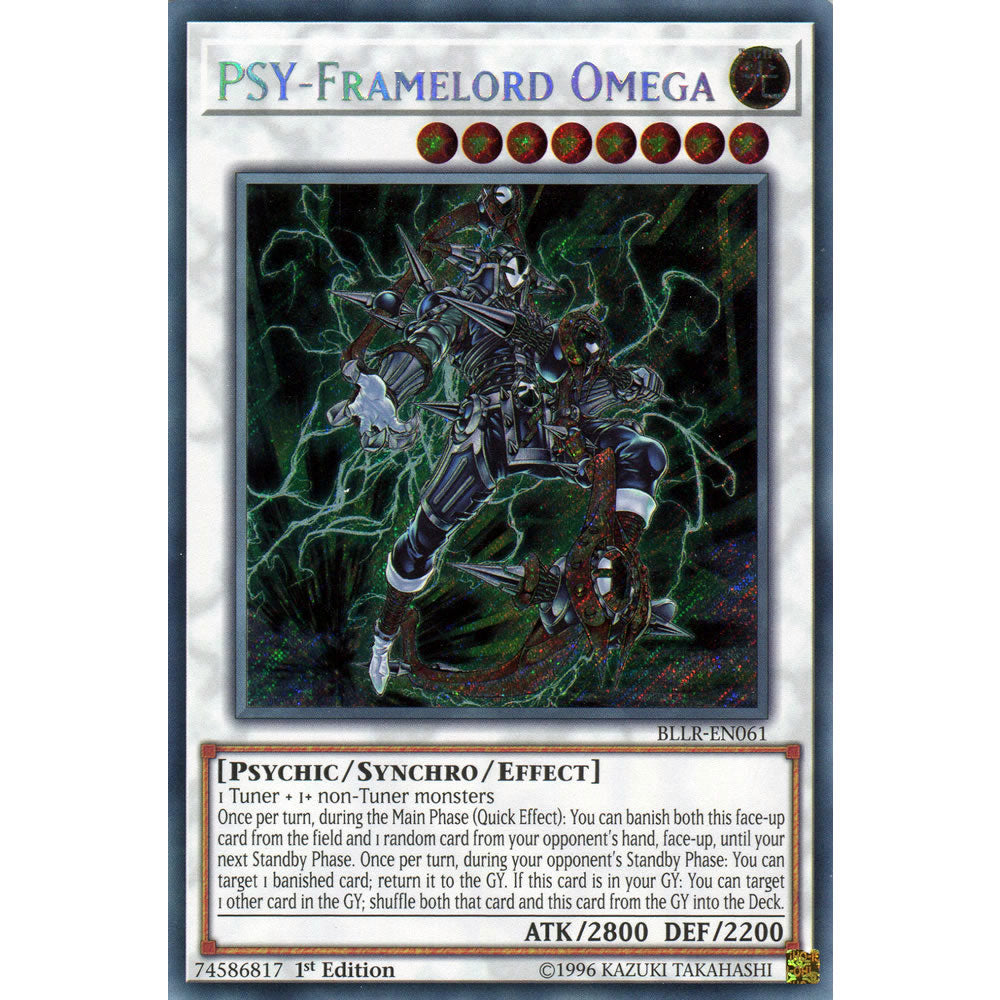 PSY-Framelord Omega BLLR-EN061 Yu-Gi-Oh! Card from the Battles of Legend: Light's Revenge Set