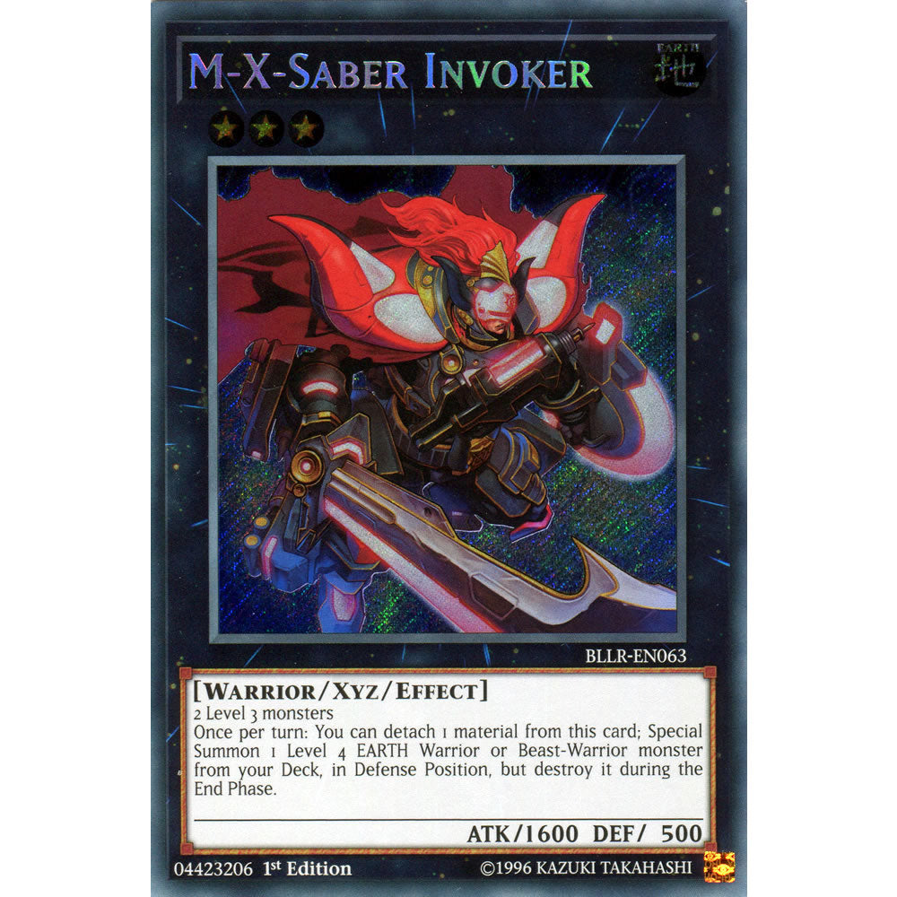 M-X-Saber Invoker BLLR-EN063 Yu-Gi-Oh! Card from the Battles of Legend: Light's Revenge Set