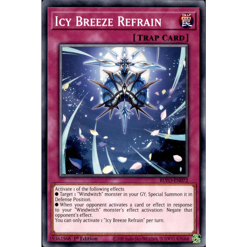 Icy Breeze Refrain BLVO-EN072 Yu-Gi-Oh! Card from the Blazing Vortex Set