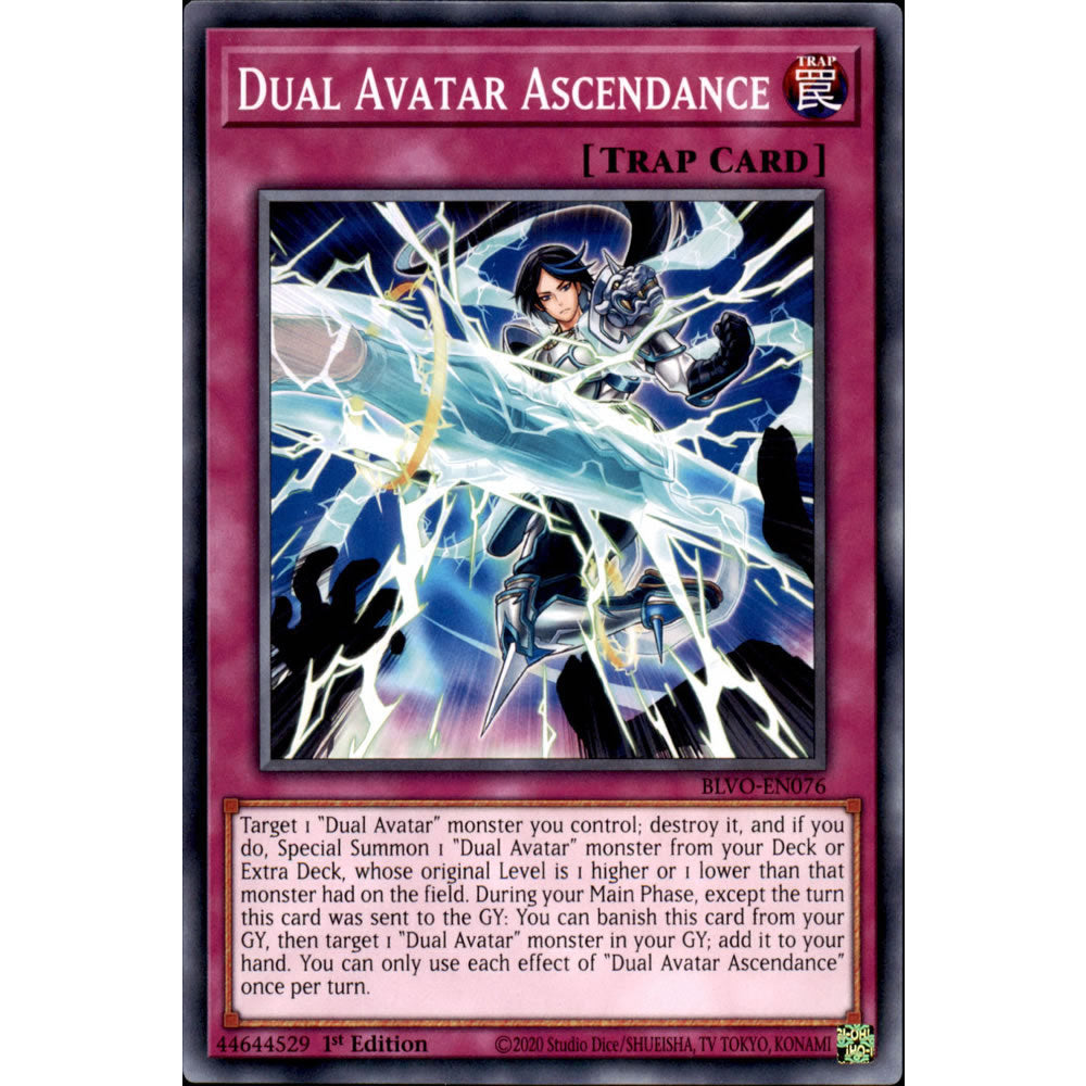 Dual Avatar Ascendance BLVO-EN076 Yu-Gi-Oh! Card from the Blazing Vortex Set