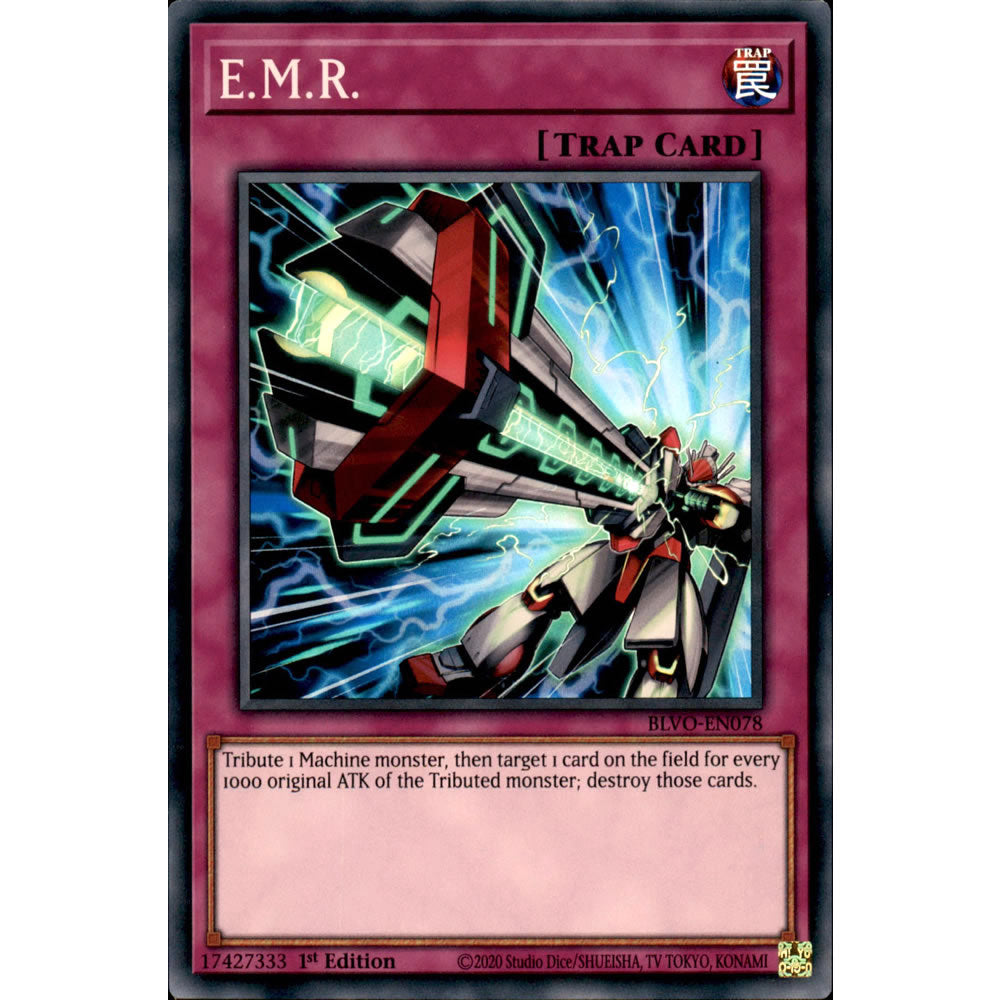 E.M.R. BLVO-EN078 Yu-Gi-Oh! Card from the Blazing Vortex Set