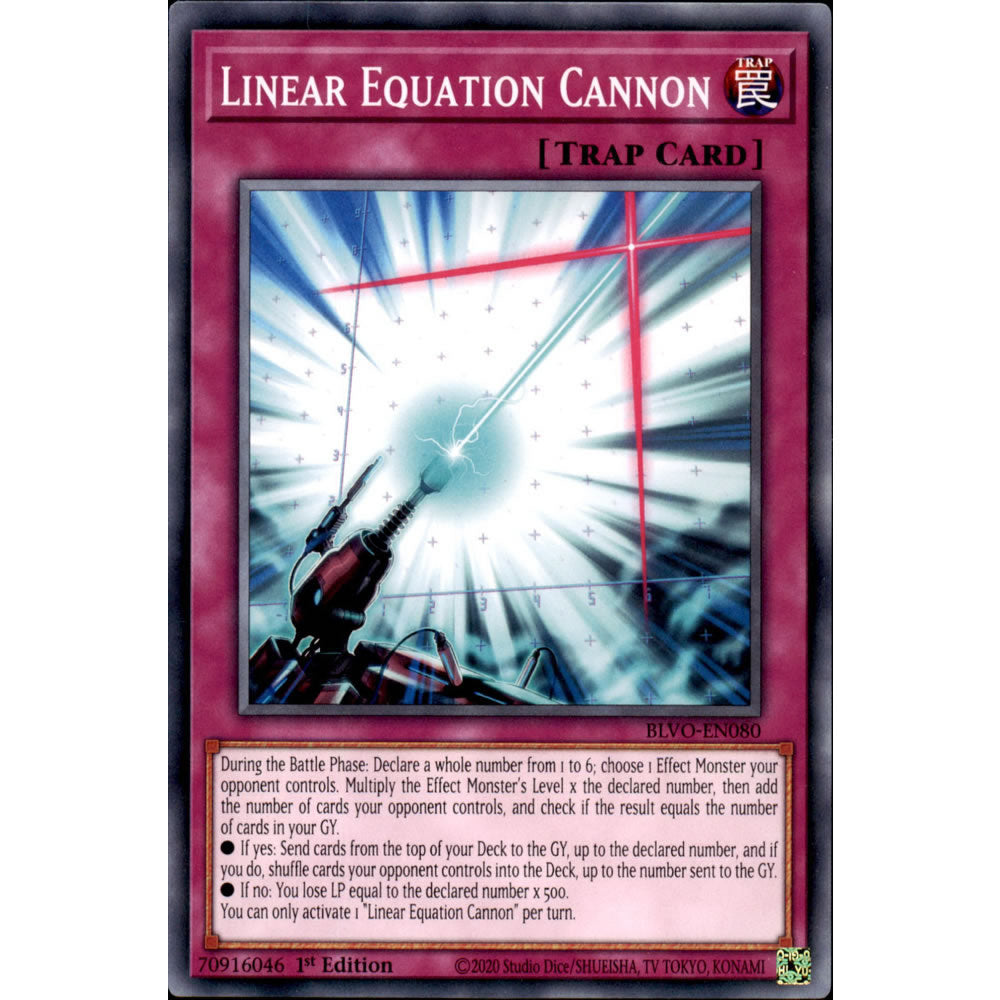 Linear Equation Cannon BLVO-EN080 Yu-Gi-Oh! Card from the Blazing Vortex Set