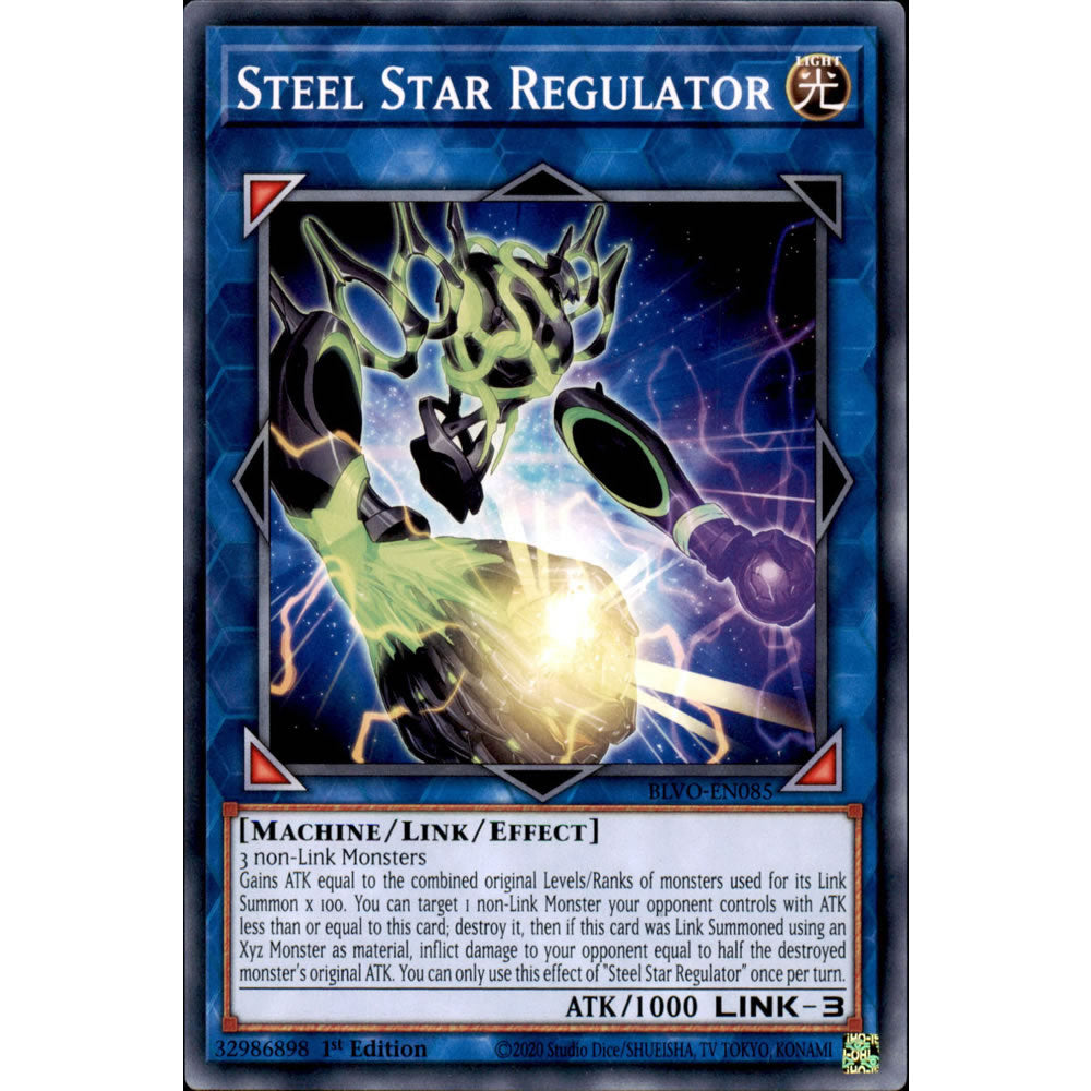 Steel Star Regulator BLVO-EN085 Yu-Gi-Oh! Card from the Blazing Vortex Set