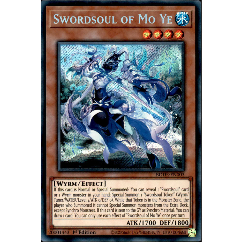 Swordsoul of Mo Ye BODE-EN003 Yu-Gi-Oh! Card Swordsoul of Mo Ye BODE-EN003 Yu-Gi-Oh! Card