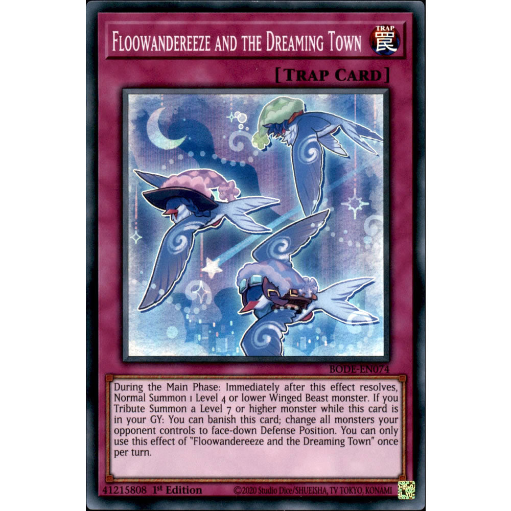 Floowandereeze and the Dreaming Town BODE-EN074 Yu-Gi-Oh! Card from the Burst of Destiny Set