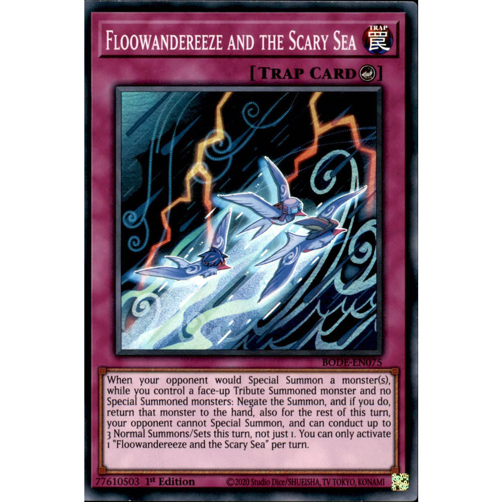 Floowandereeze and the Scary Sea BODE-EN075 Yu-Gi-Oh! Card from the Burst of Destiny Set