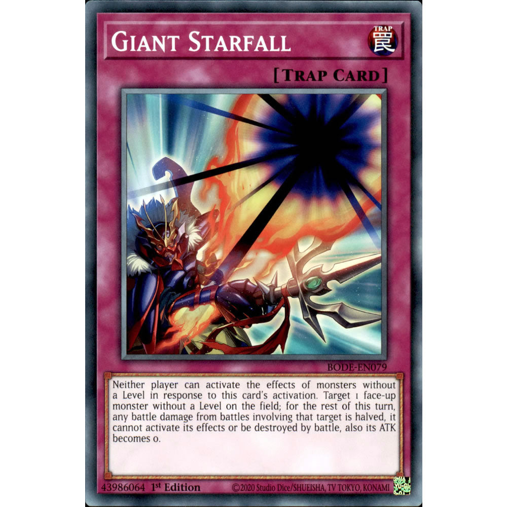 Giant Starfall BODE-EN079 Yu-Gi-Oh! Card from the Burst of Destiny Set