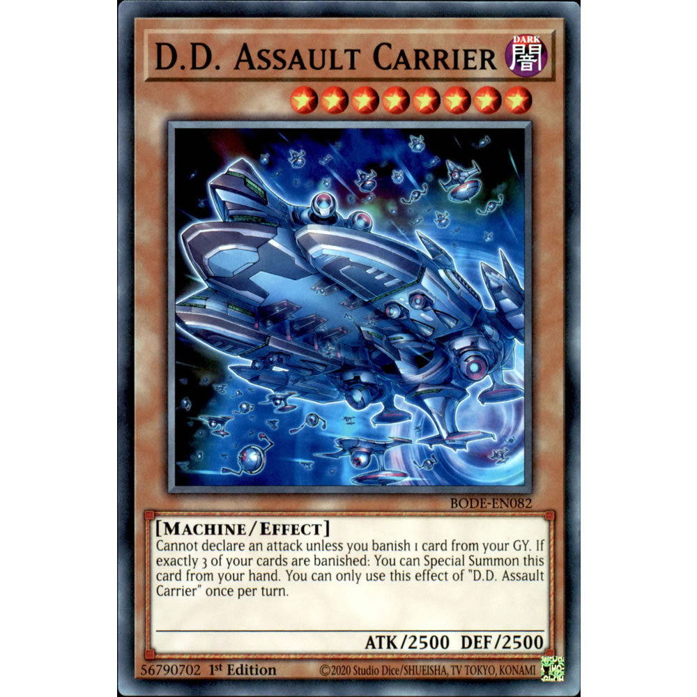 D.D. Assault Carrier BODE-EN082 Yu-Gi-Oh! Card from the Burst of Destiny Set