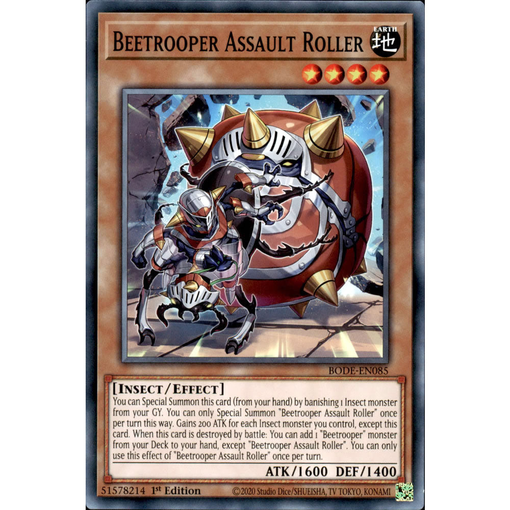 Beetrooper Assault Roller BODE-EN085 Yu-Gi-Oh! Card from the Burst of Destiny Set