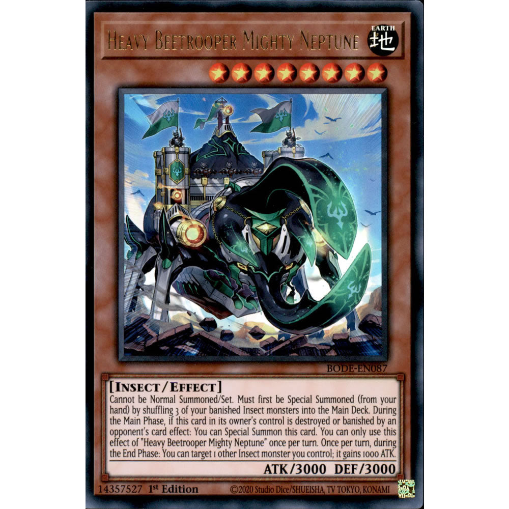 Heavy Beetrooper Mighty Neptune BODE-EN087 Yu-Gi-Oh! Card from the Burst of Destiny Set