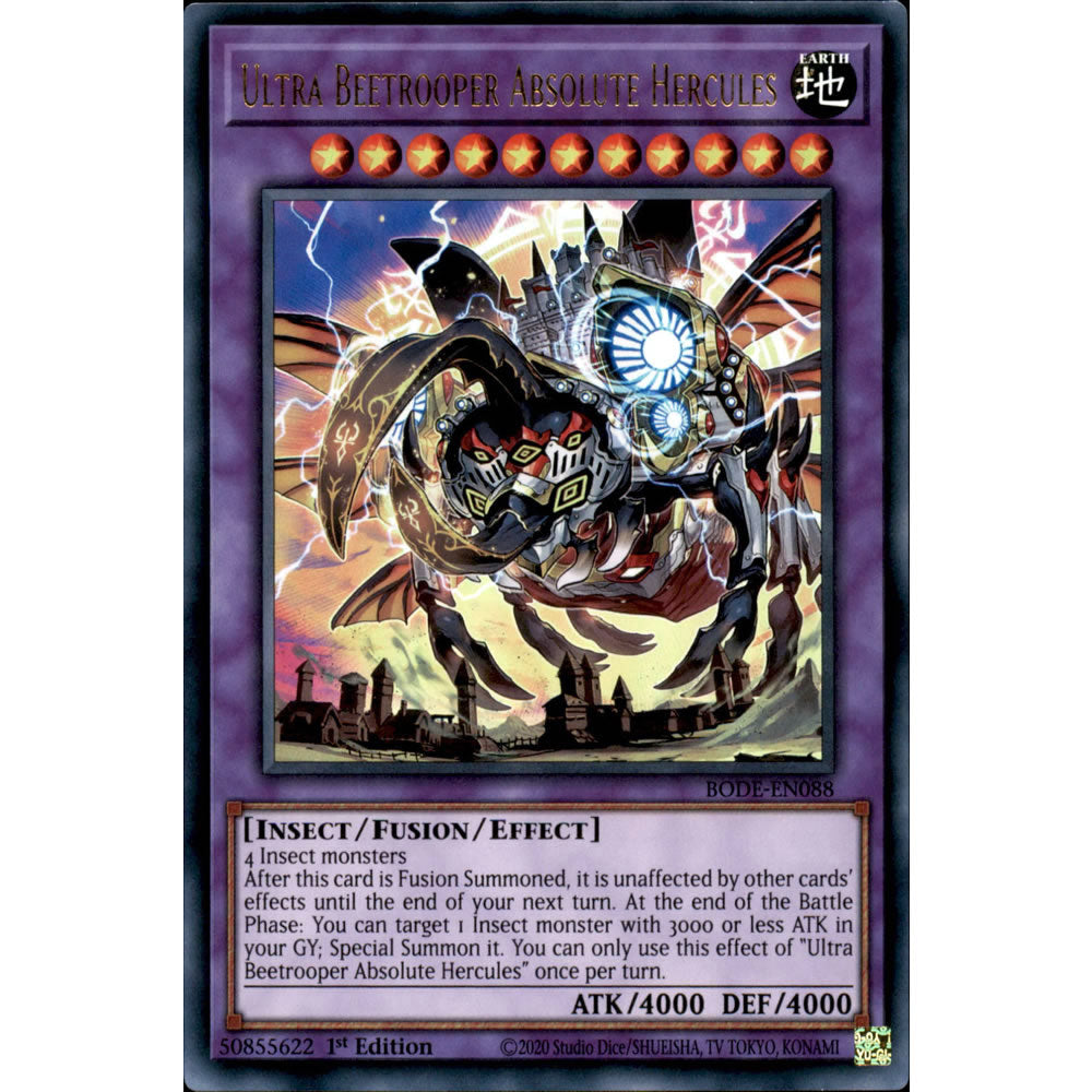 Ultra Beetrooper Absolute Hercules BODE-EN088 Yu-Gi-Oh! Card from the Burst of Destiny Set