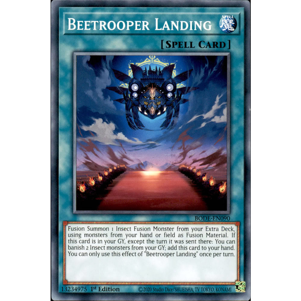 Beetrooper Landing BODE-EN090 Yu-Gi-Oh! Card from the Burst of Destiny Set