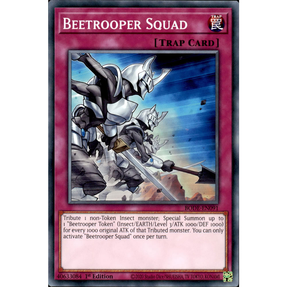 Beetrooper Squad BODE-EN091 Yu-Gi-Oh! Card from the Burst of Destiny Set