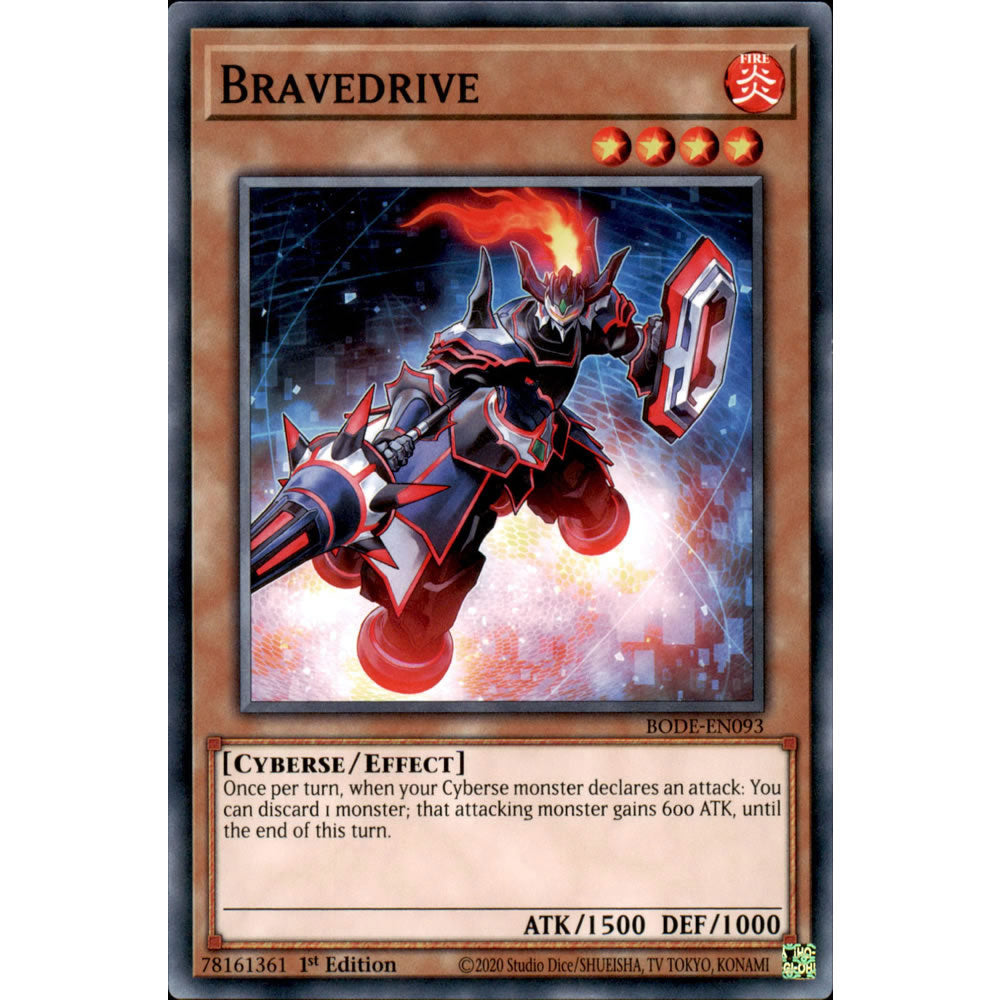 Bravedrive BODE-EN093 Yu-Gi-Oh! Card from the Burst of Destiny Set