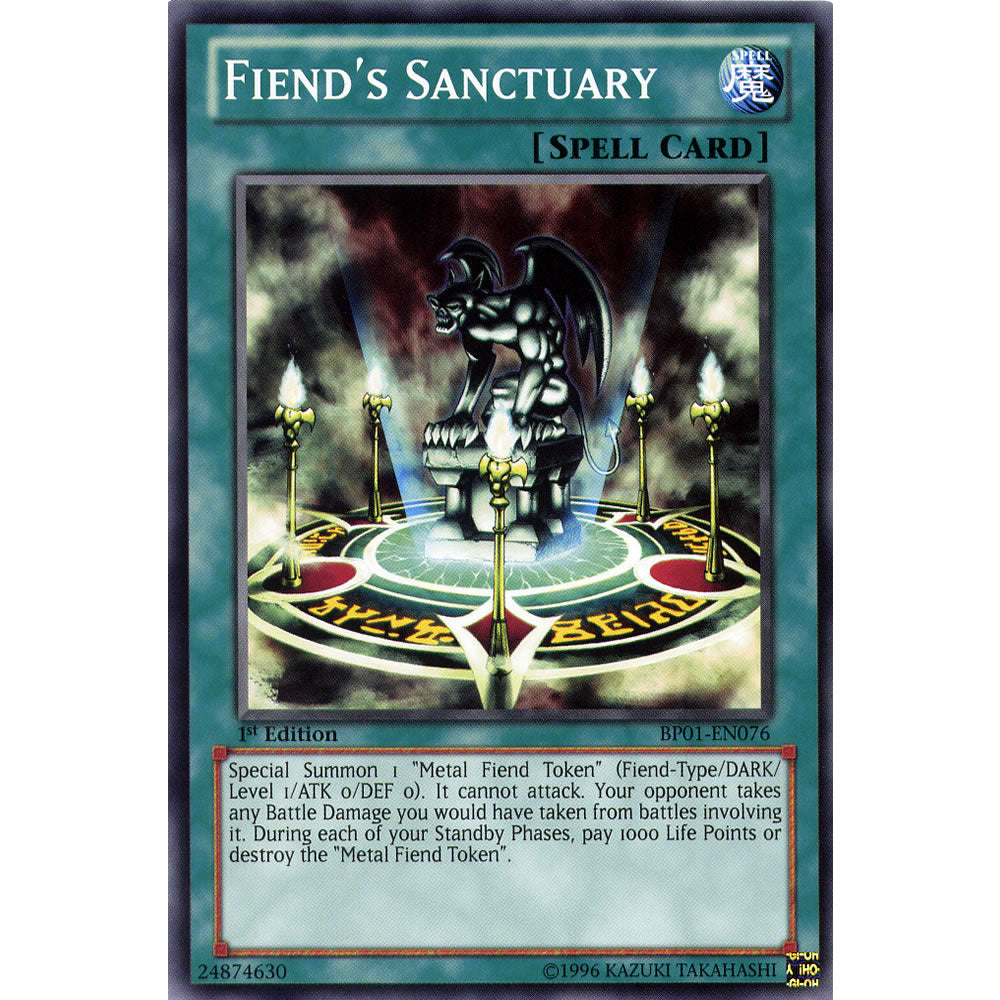 Fiend's Sanctuary BP01-EN076 Yu-Gi-Oh! Card from the Battle Pack 1: Epic Dawn Set