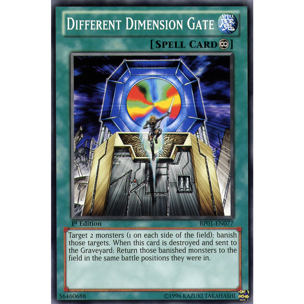 Different Dimension Gate BP01-EN077 Yu-Gi-Oh! Card from the Battle Pack 1: Epic Dawn Set