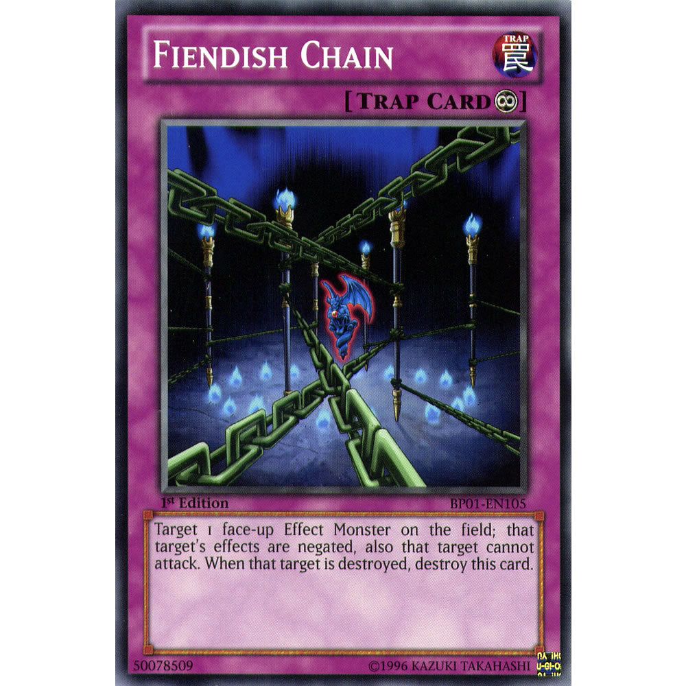 Fiendish Chain BP01-EN105 Yu-Gi-Oh! Card from the Battle Pack 1: Epic Dawn Set