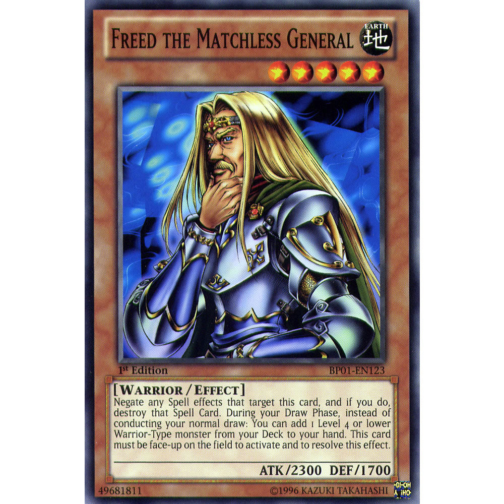 Freed the Matchless General BP01-EN123 Yu-Gi-Oh! Card from the Battle Pack 1: Epic Dawn Set
