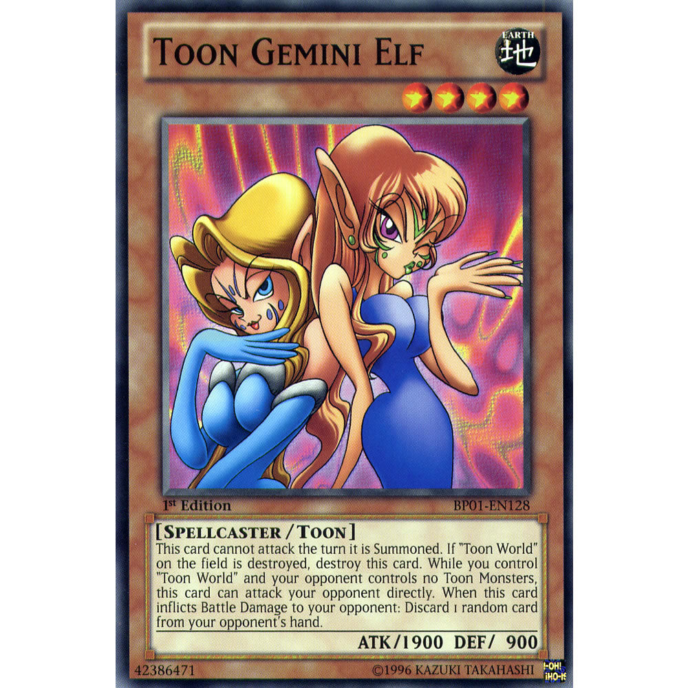 Toon Gemini Elf BP01-EN128 Yu-Gi-Oh! Card from the Battle Pack 1: Epic Dawn Set