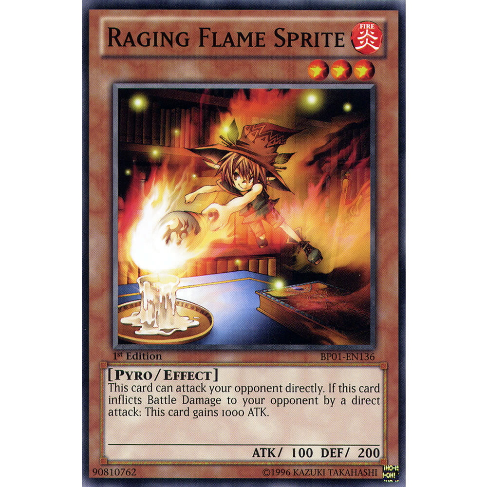 Raging Flame Sprite BP01-EN136 Yu-Gi-Oh! Card from the Battle Pack 1: Epic Dawn Set