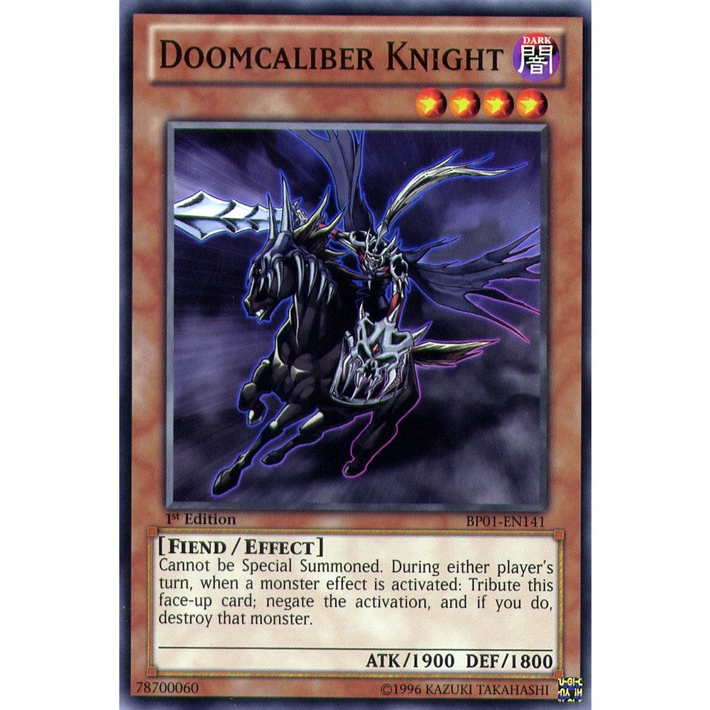Doomcaliber Knight BP01-EN141 Yu-Gi-Oh! Card from the Battle Pack 1: Epic Dawn Set