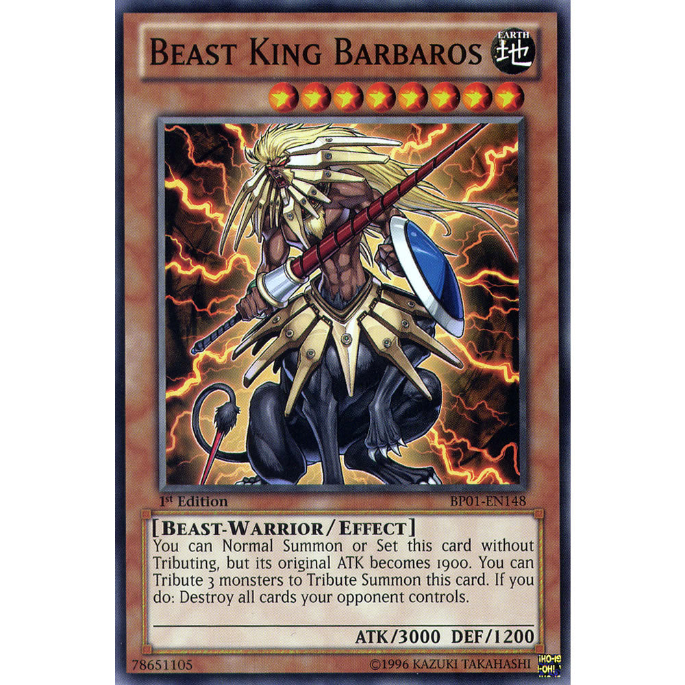Beast King Barbaros BP01-EN148 Yu-Gi-Oh! Card from the Battle Pack 1: Epic Dawn Set