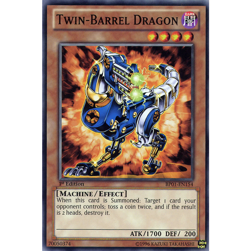Twin-Barrel Dragon BP01-EN154 Yu-Gi-Oh! Card from the Battle Pack 1: Epic Dawn Set