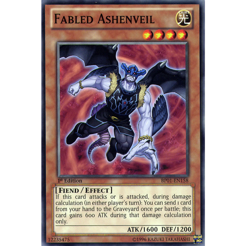 Fabled Ashenveil BP01-EN158 Yu-Gi-Oh! Card from the Battle Pack 1: Epic Dawn Set