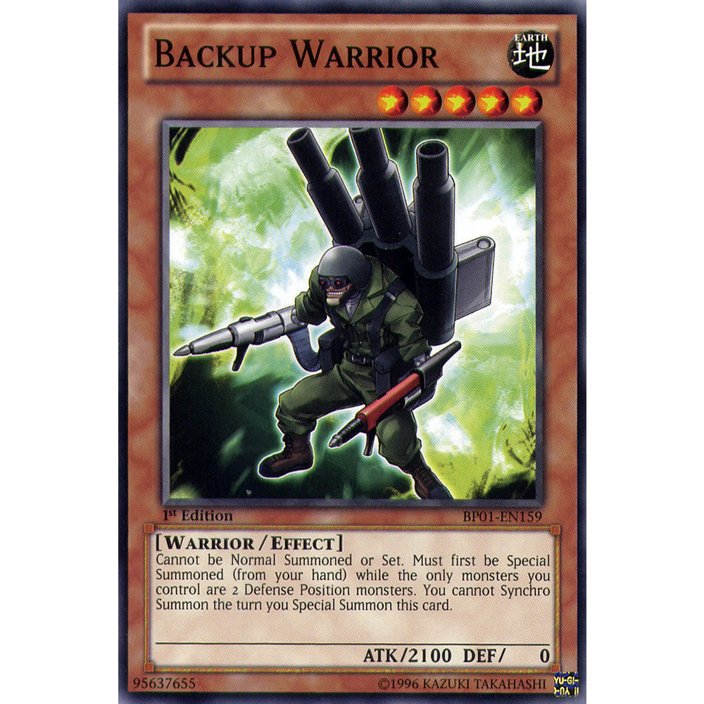 Backup Warrior BP01-EN159 Yu-Gi-Oh! Card from the Battle Pack 1: Epic Dawn Set