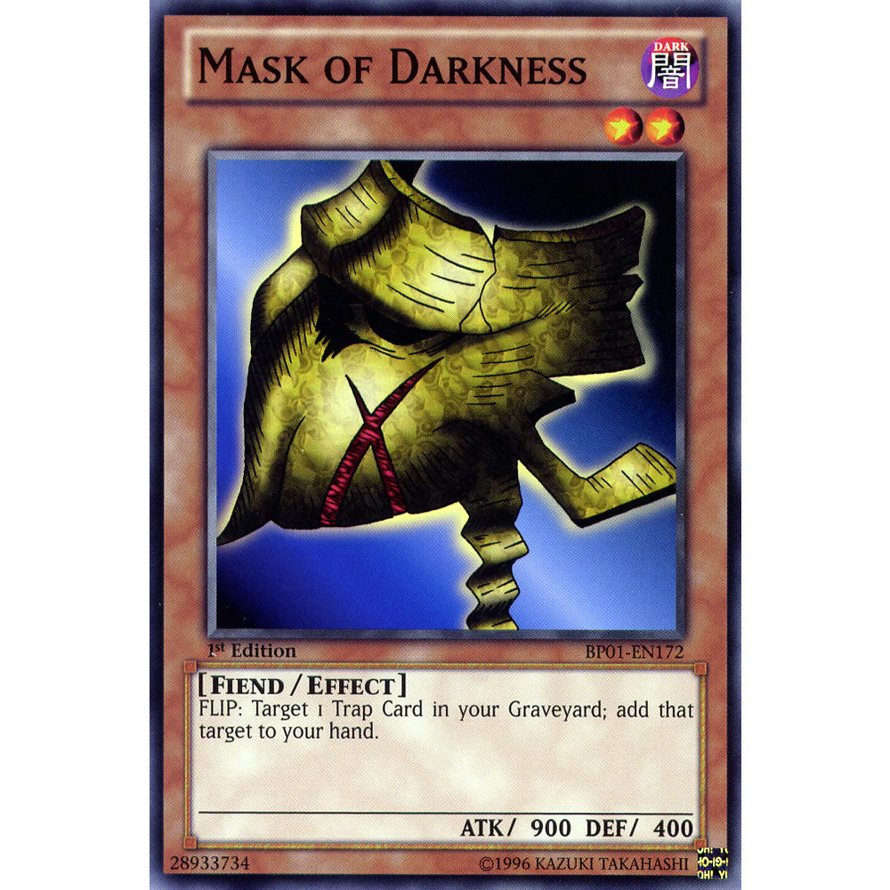 Mask of Darkness BP01-EN172 Yu-Gi-Oh! Card from the Battle Pack 1: Epic Dawn Set