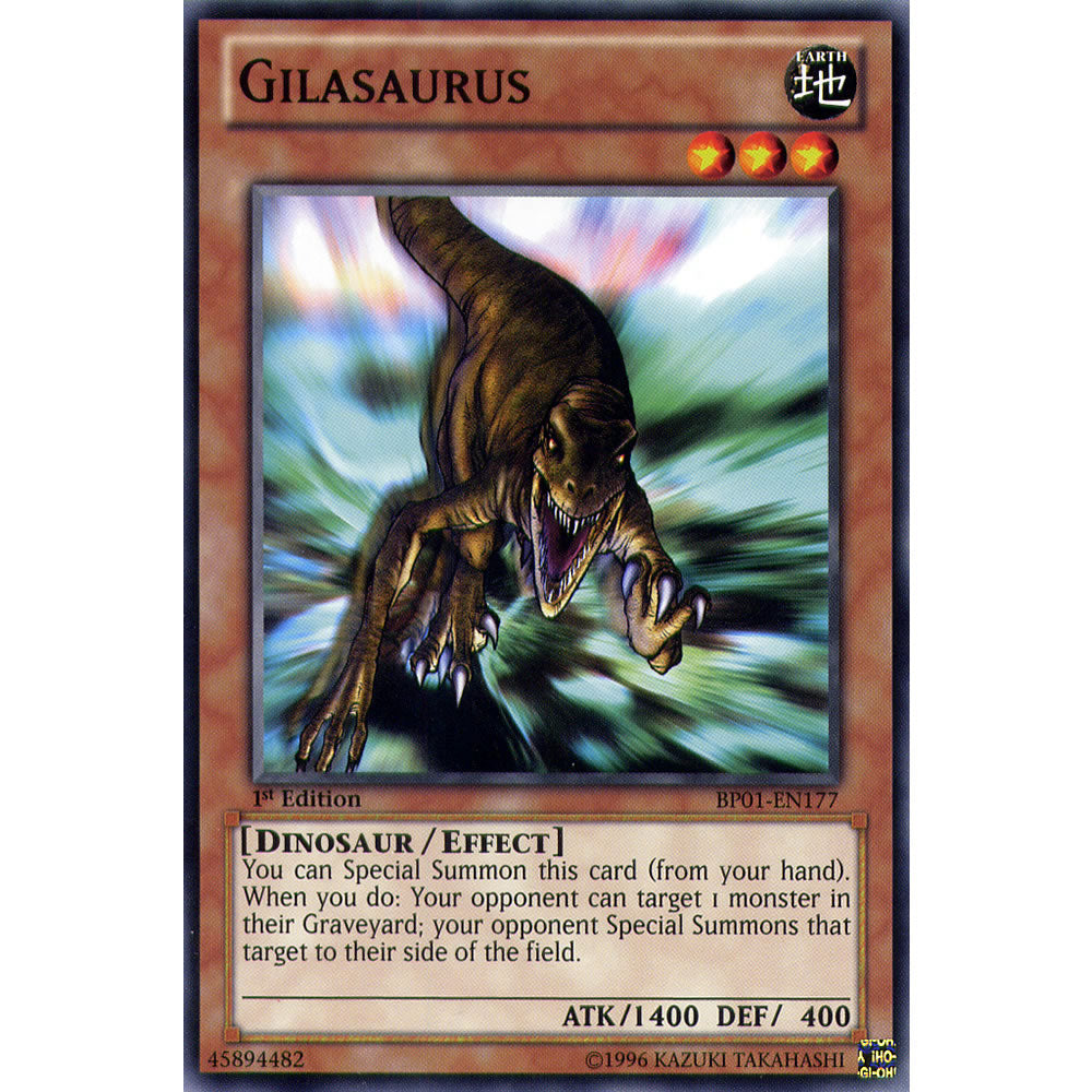 Gilasaurus BP01-EN177 Yu-Gi-Oh! Card from the Battle Pack 1: Epic Dawn Set