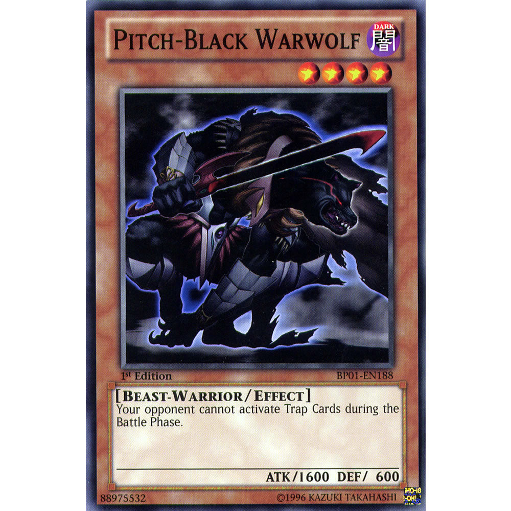 Pitch-Black Warwolf BP01-EN188 Yu-Gi-Oh! Card from the Battle Pack 1: Epic Dawn Set