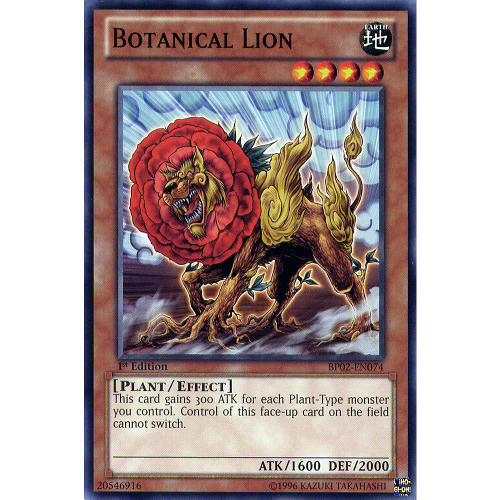 Botanical Lion BP02-EN074 Yu-Gi-Oh! Card from the Battle Pack 2: War of the Giants Set
