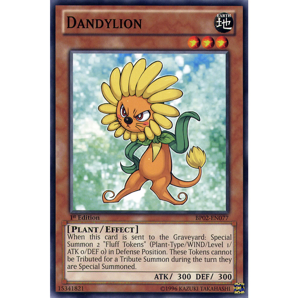 Dandylion BP02-EN077 Yu-Gi-Oh! Card from the Battle Pack 2: War of the Giants Set