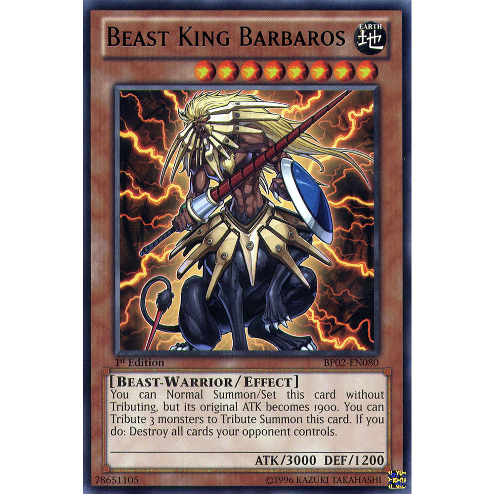 Beast King Barbaros BP02-EN080 Yu-Gi-Oh! Card from the Battle Pack 2: War of the Giants Set