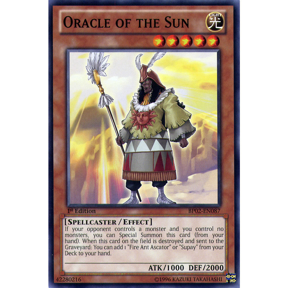 Oracle of the Sun BP02-EN087 Yu-Gi-Oh! Card from the Battle Pack 2: War of the Giants Set