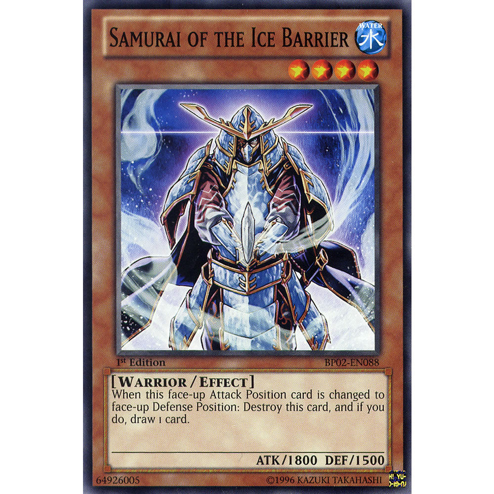 Samurai Of The Ice Barrier BP02-EN088 Yu-Gi-Oh! Card from the Battle Pack 2: War of the Giants Set