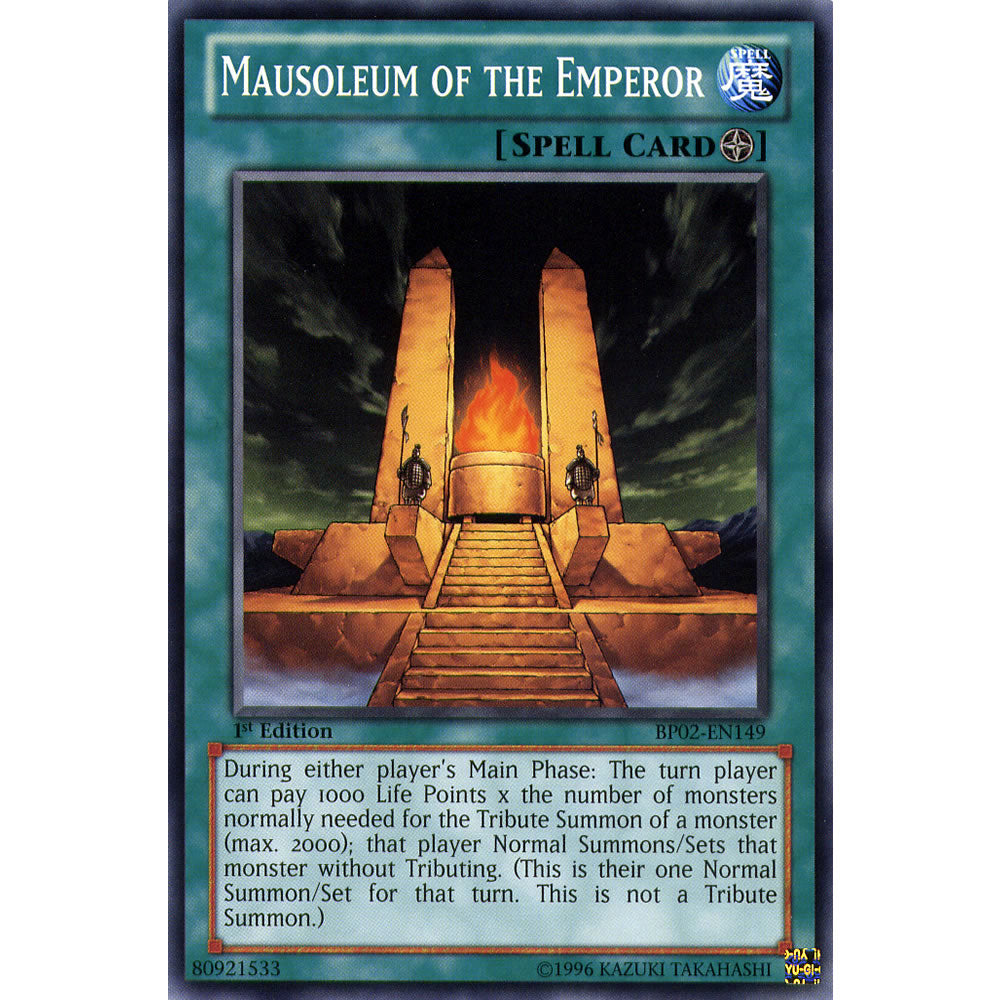 Mausoleum of the Emporer BP02-EN149 Yu-Gi-Oh! Card from the Battle Pack 2: War of the Giants Set
