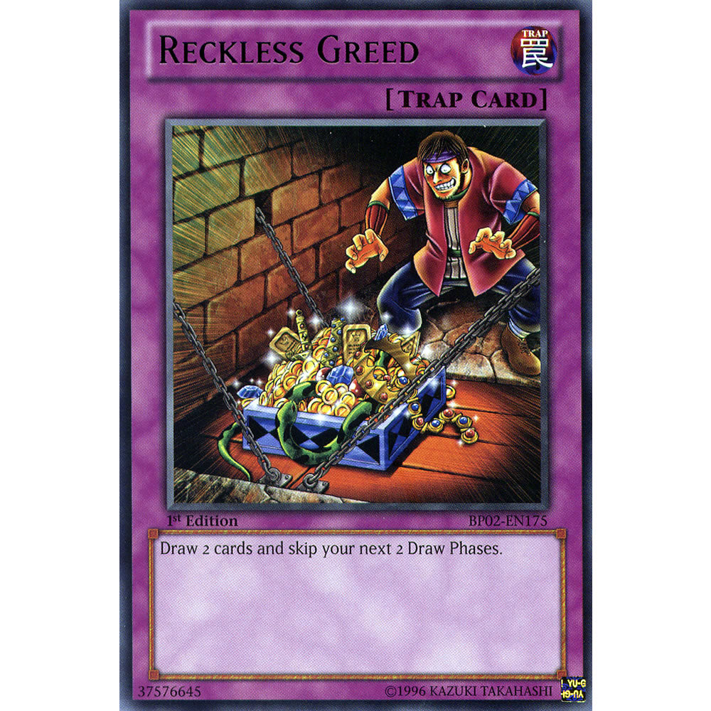Reckless Greed BP02-EN175 Yu-Gi-Oh! Card from the Battle Pack 2: War of the Giants Set