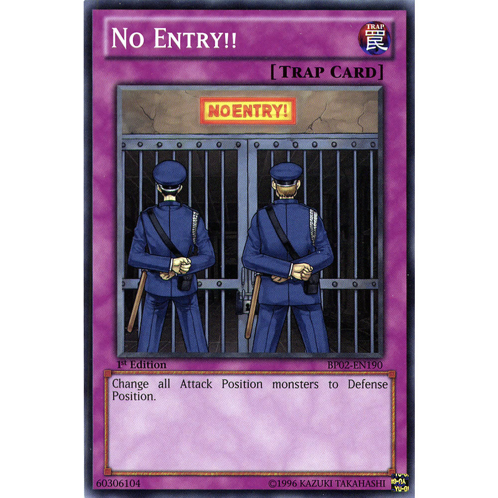 No Entry!! BP02-EN190 Yu-Gi-Oh! Card from the Battle Pack 2: War of the Giants Set