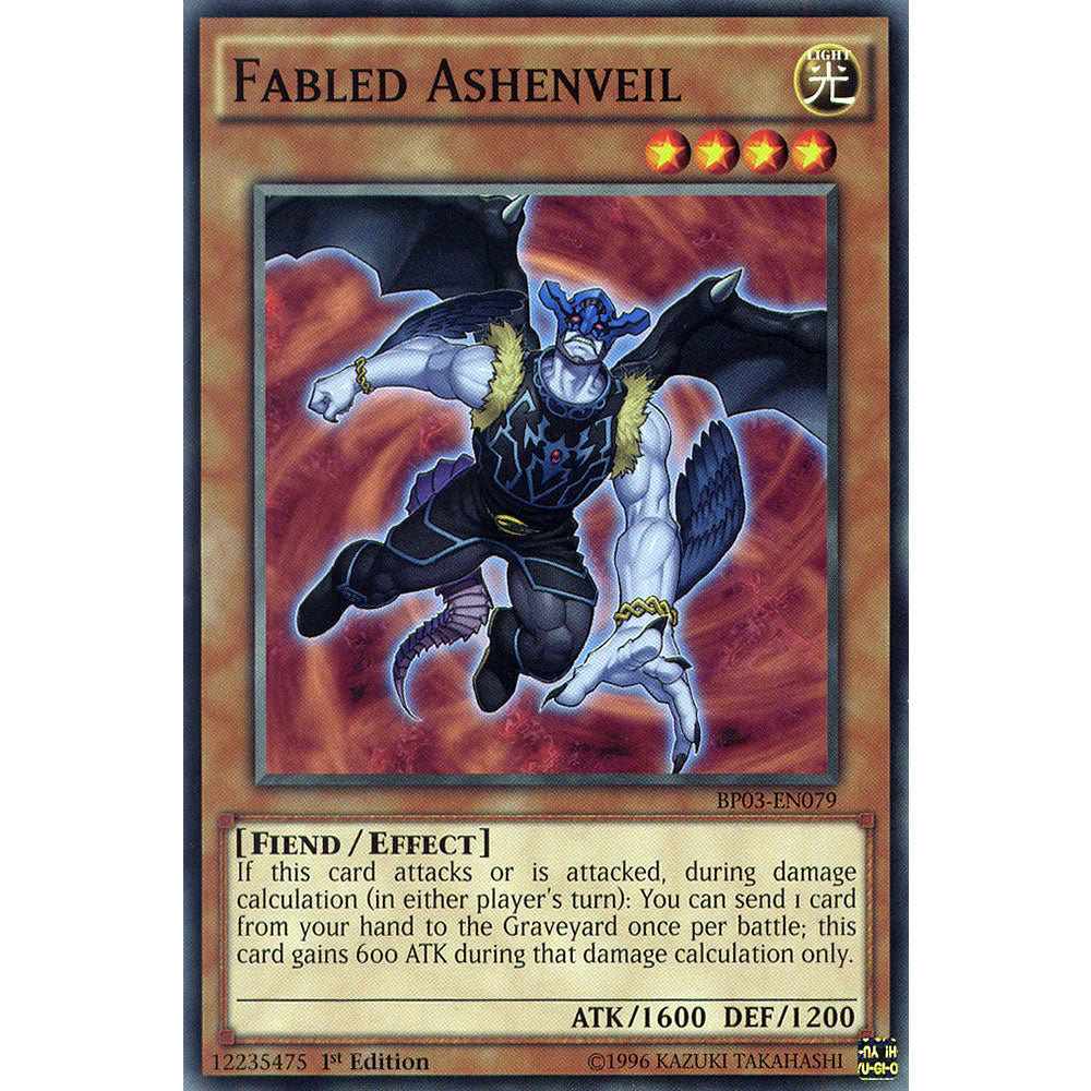 Fabled Ashenveil BP03-EN079 Yu-Gi-Oh! Card from the Battle Pack 3: Monster League Set