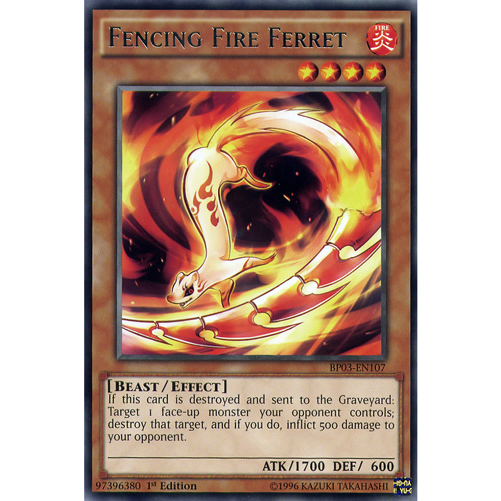 Fencing Fire Ferret BP03-EN107 Yu-Gi-Oh! Card from the Battle Pack 3: Monster League Set