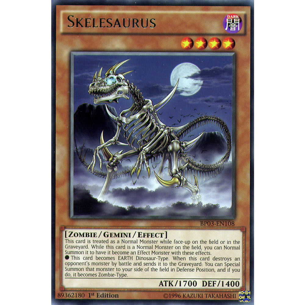 Skelesaurus BP03-EN108 Yu-Gi-Oh! Card from the Battle Pack 3: Monster League Set