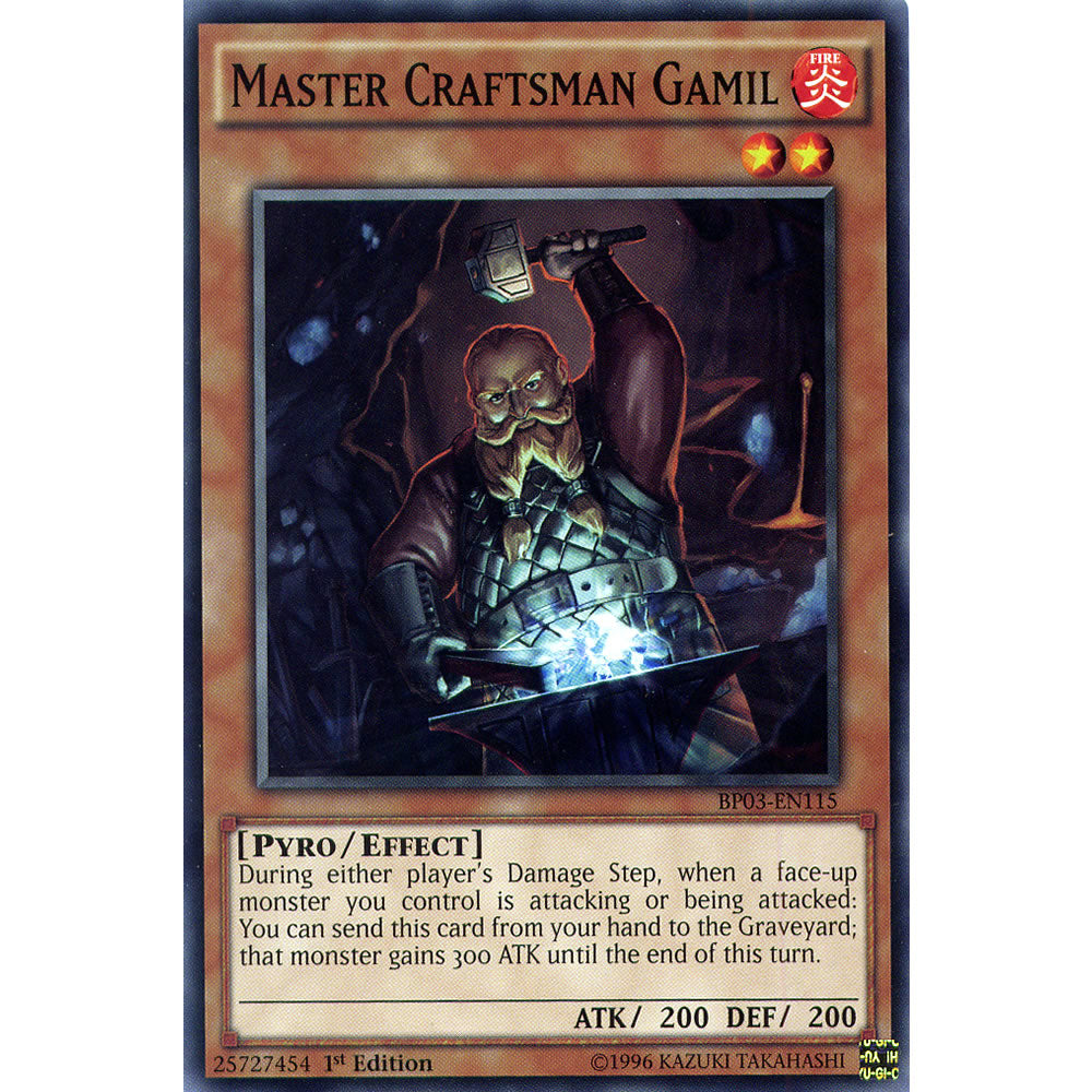 Master Craftman Gamil BP03-EN115 Yu-Gi-Oh! Card from the Battle Pack 3: Monster League Set