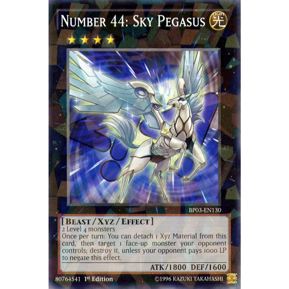 Number 44: Sky Pegasus BP03-EN130 Yu-Gi-Oh! Card from the Battle Pack 3: Monster League Set