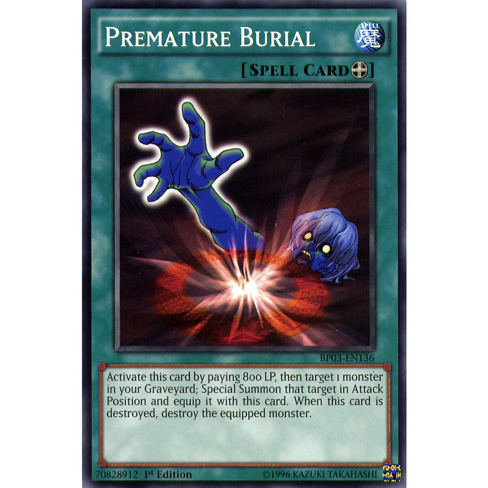 Premature Burial BP03-EN136 Yu-Gi-Oh! Card from the Battle Pack 3: Monster League Set